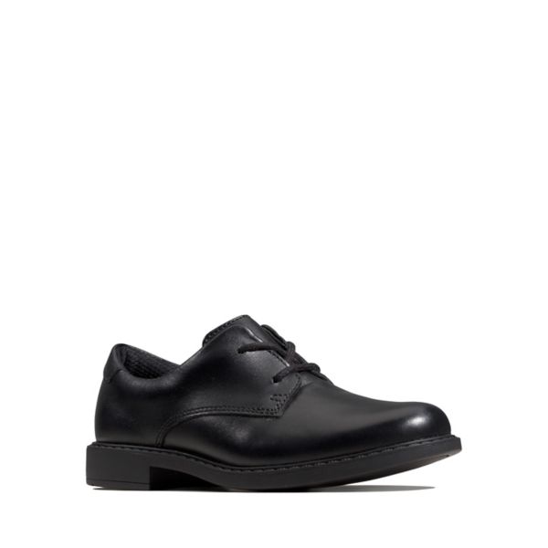Clarks Boys Scala Loop Kid School Shoes Black | CA-2431960